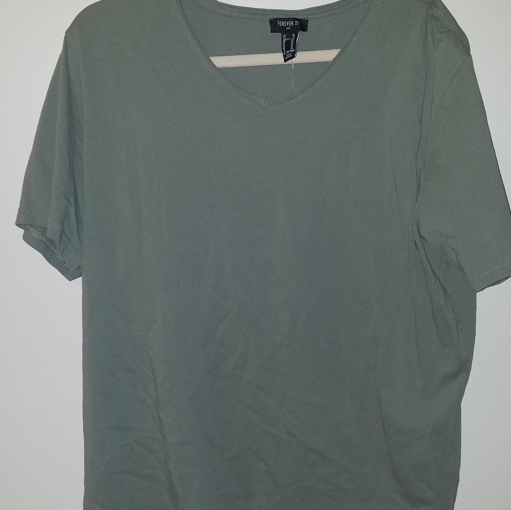 Sage V Neck Tee
